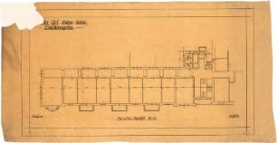 Billing, Hermann; Baden-Baden, Lange Str. 47; Hotel Badischer Hof, Erweiterungsbau - Grundriss 2. und 3. OG