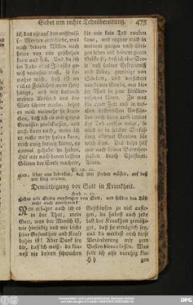 [17)] Demüthigung vor Gott in Krankheit.