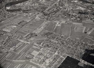 Luftbildaufnahmen von Karlsruhe. Oberreut / Siedlungen - Rheinstrand- und Heidenstückersiedlung