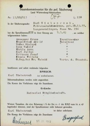 Siebenrock, Karl