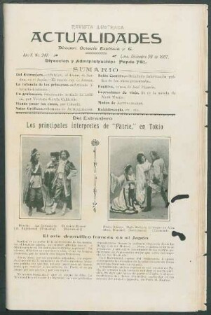 El arte dramático francés en el Japón