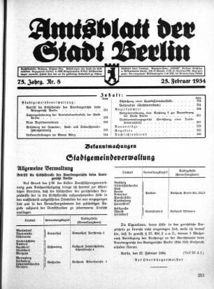 1934,8: Nr. 8, 25. Februar 1934
