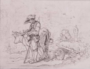 Der zufriedene Landmann : Richter, A. L., Der zufriedene Landmann, Illustration 1851