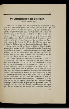 Die Abwehrkämpfe bei Solesmes