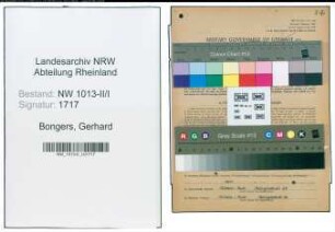 Entnazifizierung Gerhard Bongers , geb. 31.03.1909 (Technischer Angestellter)