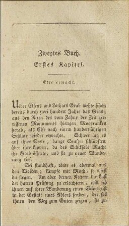 Erstes Kapitel. Elfe erwacht