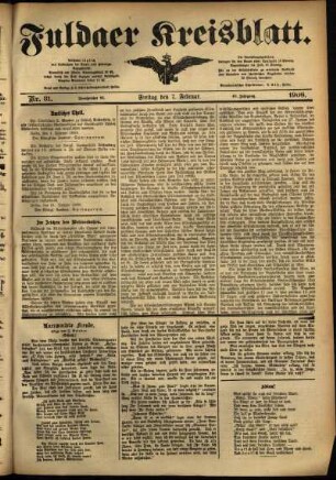 Ausgabe vom Freitag, den 07. Februar 1908.