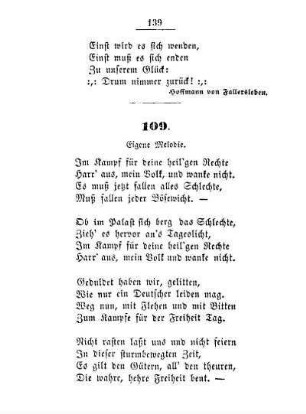 109. Eigene Melodie