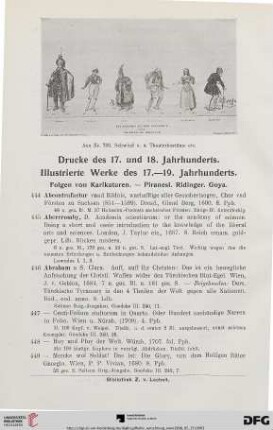 Drucke des 17. Und 18. Jahrhunderts. Illustrierte Werke der 17.- 19. Jahrhunderts (Nr. 444-749)