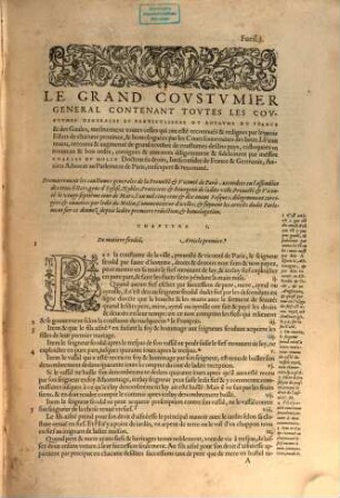 Le grand Coustumier general, 1