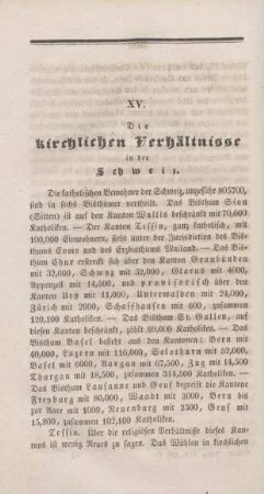 306-322 Die katholischen Verhätlnisse in der Schweiz