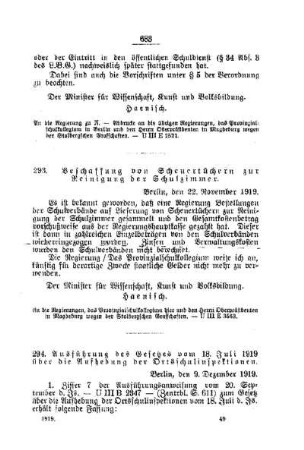 Beschaffung von Scheuertüchern zur Reinigung der Schulzimmer : [F. Öffentliches Volksschulwesen]