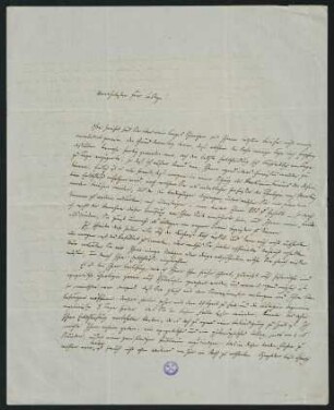 Brief vom 23. März 1849