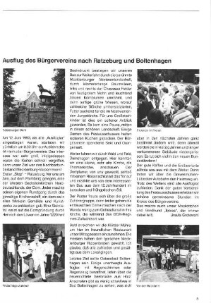 Ausflug des Bürgervereins nach Ratzeburg und Boltenhagen