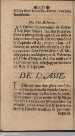 De L'Asie