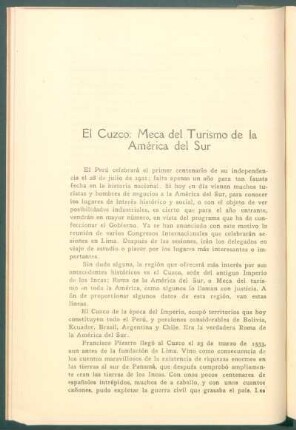 El Cuzco: Meca del turismo de la América del Sur