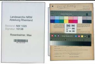 Entnazifizierung Max Rosenkaimer , geb. 09.02.1900 (Lehrer)