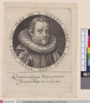 Ioannes Comes A Nassau [Johann VI. Graf von Nassau-Dillenburg]