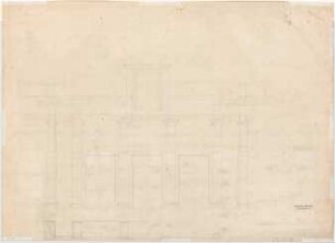 Thiersch, Friedrich von; Wiesbaden; Kurhaus - Wandelhalle (Ansicht, Schnitte)