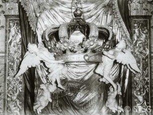 Berlin, Schloss Charlottenburg, Altes Schloss, Westflügel, Erdgeschoss, Kapelle, R. 94a, Detail.