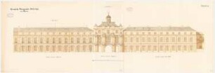 Rheinische Friedrich-Wilhelms-Universität Bonn Bibliothek: Bibliothek-Ostflügel: Südansicht 1:100