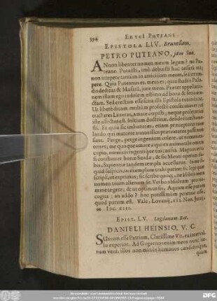 Epistola LIV. Bruxellam. Petro Puteano, iam Suo.