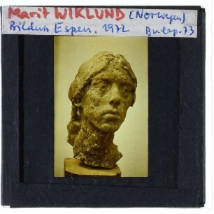 Wiklund, Porträtkopf Espen