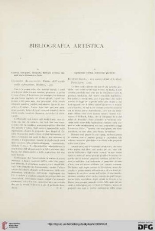 Bibliografia artistica