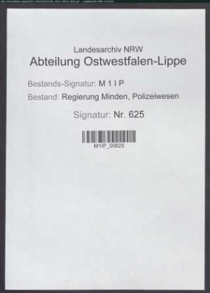 Politische Lageberichte für den Landeskriminalpolizeibezirk Bielefeld