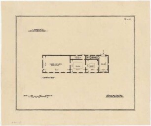Fick, Roderich; Obersalzberg; Modellhaus, später Kindergarten - Grundriss EG