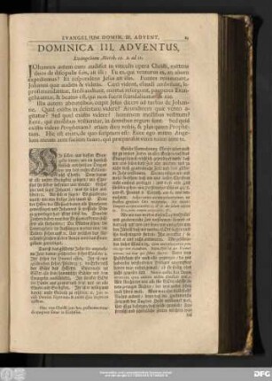 Dominica III. Adventus, Evangelium Matth. 11. 2. ad 11.