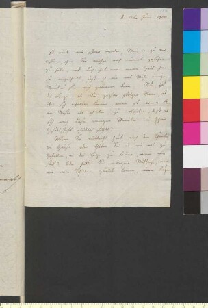 Brief von Sander, Sophia Friederika Henriette an Goethe, Johann Wolfgang von