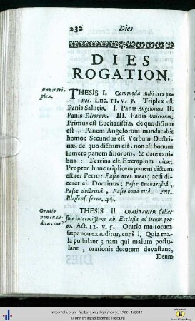 Dies Rogationum.