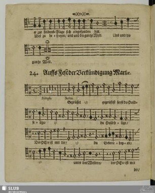 24. Auffs Fest der Verkündigung Mariae: Gegrüßet seist du Holdselige