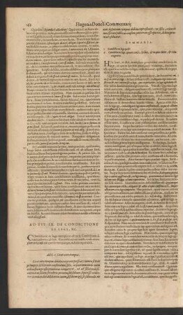 Ad Tit. IX. De Condictione Ex Lege, &c.