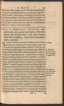 Vita S. Amatoris Episcopi Antisiodorensis ...
