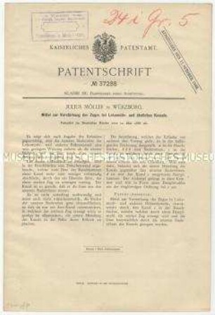 Patentschrift über Mittel zur Verstärkung des Zuges bei Lokomotiv- und ähnlichen Kesseln, Patent-Nr. 37288