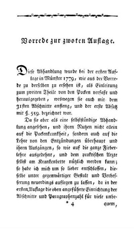 Vorrede zur zwoten Auflage.