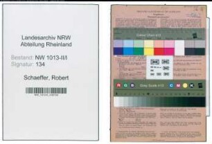 Entnazifizierung Robert Schaeffer , geb. 14.01.1906 (Schlosser)