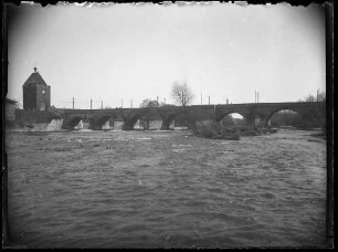 Neckarbrücke (Pliensaubrücke) Esslingen Ansicht vom 25.03.1936