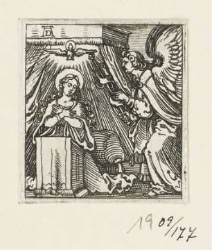 Mariä Verkündigung, Blatt 1 der Folge "Szenen aus dem Leben Christi"