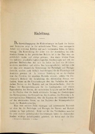 Die Electricität in der Medicin : Studien von Dr. Hugo von Ziemssen. Mit 60 Holzschnitten und 1 lithogr. Tafel