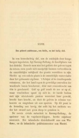 XXVII. Een geleerd ambtenaar, een godin, en het batig slot
