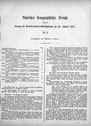 No. 3, 20. Januar 1881