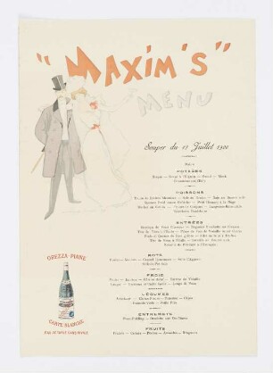 Maxim’s Menu