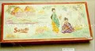 Schachtel für Konfekt "Sarotti" (Abbildung asiatischer Damen in Landschaft)