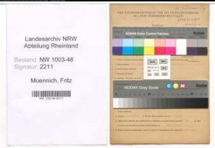 Entnazifizierung Fritz Moennich , geb. 23.11.1891 (Industriekaufmann)