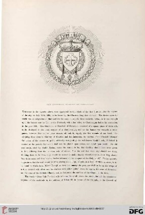 The armonial enseigns of Jerusalem / The vignette of the title-page