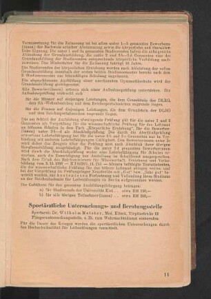 Sportärztliche Untersuchungs- und Beratungsstelle