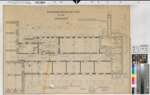Soest, Amtsgericht und Gefängnis, Erweiterungsbau, Kellergeschoss, Grundriss